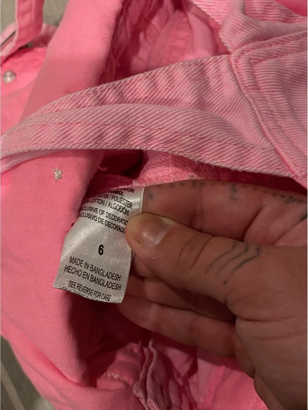 OshKosh B'gosh Pink Embroidered Cotton Overalls for Toddler Size 6